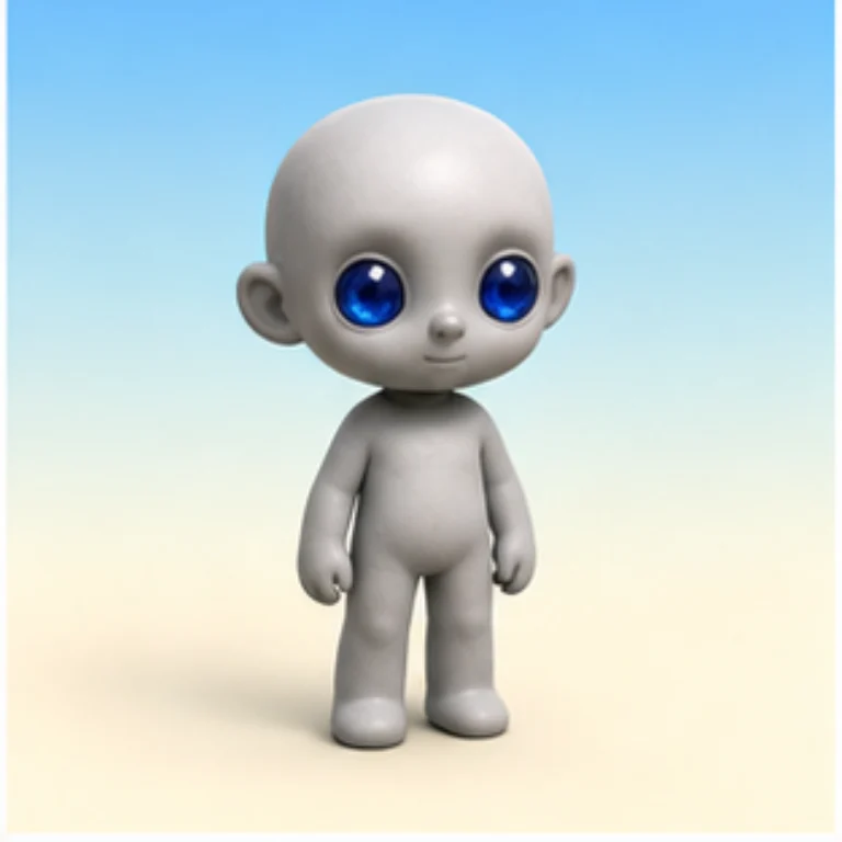 SCP-030 작은 회색 인형 사람 캐릭터